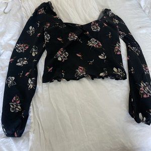 Nordstrom off-the-shoulder Floral Long Sleeved blouse